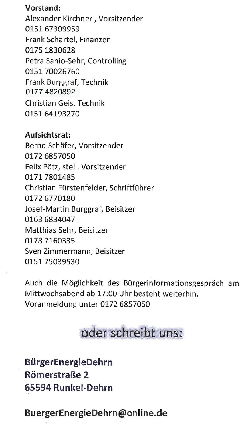 BürgerEnergie Dehrn von BürgerEnergieDehrn